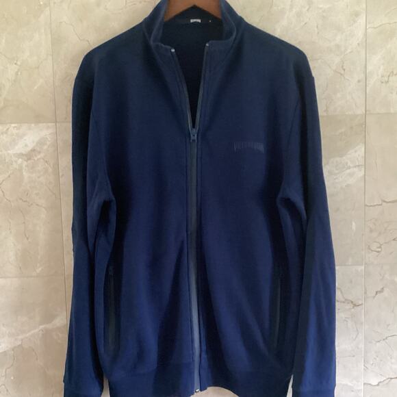 Vilebrequin Men’s Full Zip Track Jacket M Navy | Minimalist Designer Streetwear - Picture 6 of 11